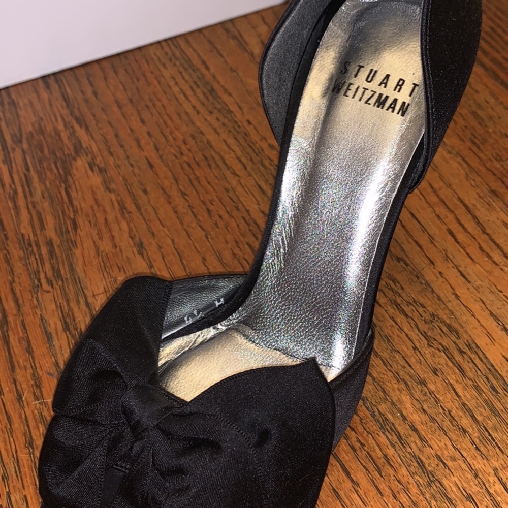 Stuart weitzman stunning satin heels, 4.5 petite
